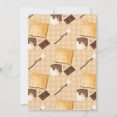 Invitation Joyeuse fête d'anniversaire avec des S'mores en ca (Dos)