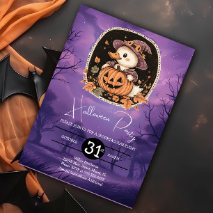 Invitation Joyeuse fête d'anniversaire de l'oie Halloween