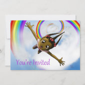 Invitation Joyeuse fête d'anniversaire des filles afro-améric (Devant)