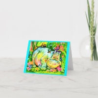 joyeuse fête d'anniversaire d'hippopotame coloré