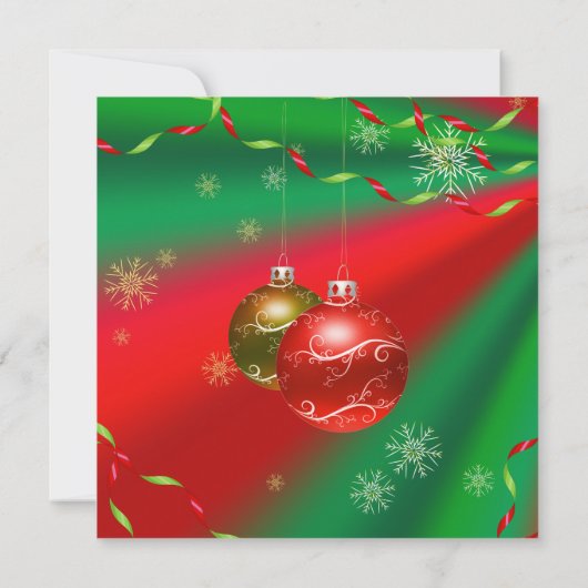 Invitation Joyeuse fête de fin d'année (Dos)