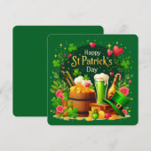 Invitation Joyeuse fête de la Saint-Patrick festive (Devant / Derrière)