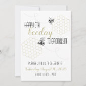 Invitation Joyeuse fête de l'abeille ! (Devant)
