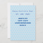 Invitation Joyeuse fête de l'Australie 26 janvier Festival de (Dos)