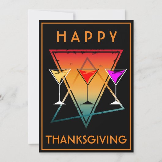INVITATION JOYEUSE FÊTE DE THANKSGIVING (Devant)