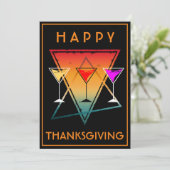 INVITATION JOYEUSE FÊTE DE THANKSGIVING (Debout devant)