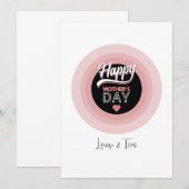 Invitation Joyeuse fête des mères (Devant / Derrière)