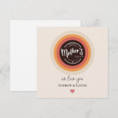 Invitation Joyeuse fête des mères (Devant / Derrière)