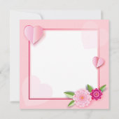 Invitation Joyeuse Fête des Mères Belles Fleurs (Dos)