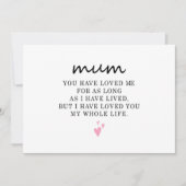 Invitation Joyeuse Fête des mères Cadeau Maman Anniversaire p (Devant)