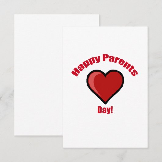 Invitation Joyeuse Fête des Parents ! (Devant / Derrière)