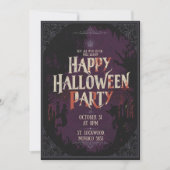 Invitation Joyeuse fête d'Halloween (Devant)