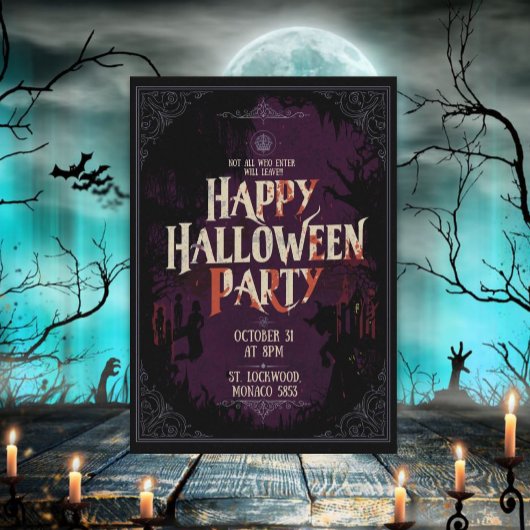 Invitation Joyeuse fête d'Halloween