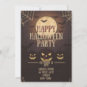 Invitation Joyeuse fête d'Halloween (Devant)