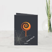 Invitation Joyeuse fête d'Halloween "Treat or Trick" Magique (Dos)