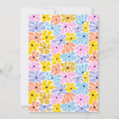 Invitation Joyeuse Fleur Fiesta Anniversaire (Dos)