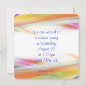 Invitation Joyeuse heure de fête (Dos)