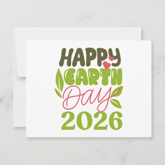 Invitation Joyeuse Journée de la Terre 2026 (Devant)