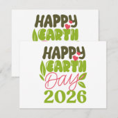Invitation Joyeuse Journée de la Terre 2026 (Devant / Derrière)