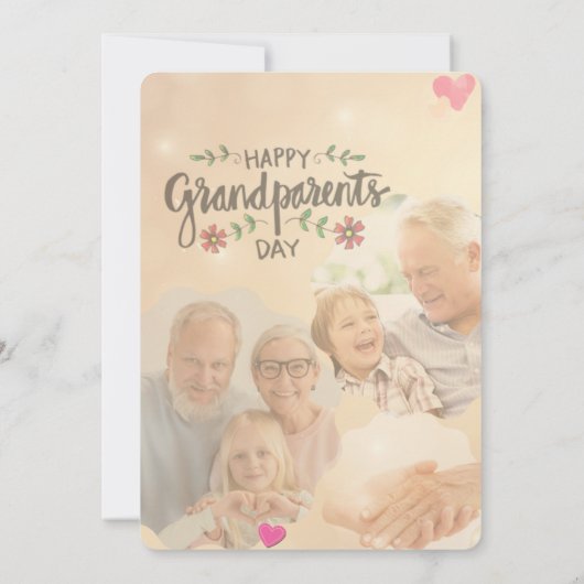 Invitation Joyeuse journée des grands-parents (Dos)