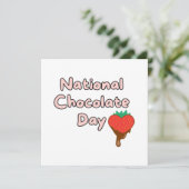 Invitation Joyeuse journée nationale du chocolat (Debout devant)