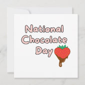 Invitation Joyeuse journée nationale du chocolat (Dos)