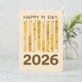 Invitation Joyeuse Journée Pi 2026 Affiche de Design Mathémat (Debout devant)
