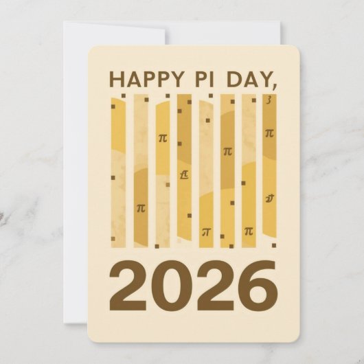 Invitation Joyeuse Journée Pi 2026 Affiche de Design Mathémat (Devant)