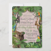 Invitation Joyeuse jungle africaine (Devant)