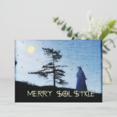 Invitation Joyeuse nuit de solstice (Debout devant)