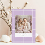 Invitation "Joyeuse Pâques violet photo de famille<br><div class="desc">Célébrez la joie de Pâques avec cette belle carte de voeux Happy Easter Purple Family. Personnalisez-le avec votre photo de famille préférée et envoyez des voeux chaleureux à vos amis et à vos proches. Dotée d'un joli design violet, cette carte ajoute une touche de gaieté à vos salutations de vacances....</div>