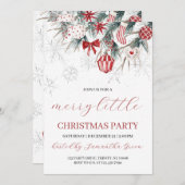 Invitation Joyeuse Petite fête de Noël (Devant / Derrière)