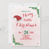 Invitation Joyeuse Petite fête de Noël (Devant)