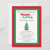 Invitation Joyeuse Petite fête de Noël (Devant)