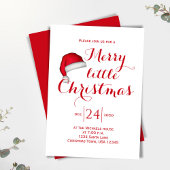 Invitation Joyeuse Petite fête de Noël