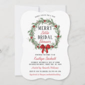 Invitation Joyeuse petite Fête des mariées de Noël (Devant)