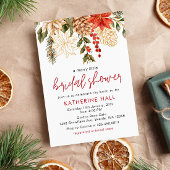 Invitation Joyeuse petite Fête des mariées de Noël