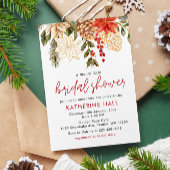 Invitation Joyeuse petite Fête des mariées de Noël