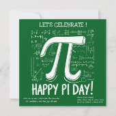 Invitation Joyeuse Pi Day - Fun Math (Devant)