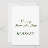 Invitation joyeuse pour le jour du souvenir (Devant)