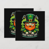 Invitation Joyeuse Saint-Patrick (Devant / Derrière)