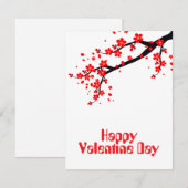Invitation Joyeuse Saint-Valentin (Devant / Derrière)