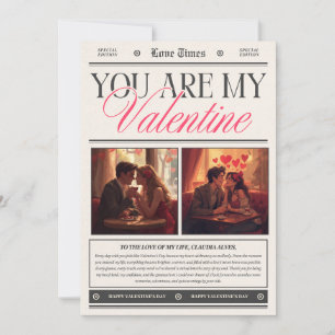 Invitation Joyeuse Saint-Valentin Art mural romantique Amou