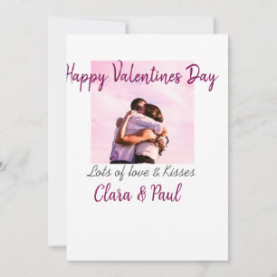 Invitation Joyeuse Saint-Valentin baisers modernes amour ajou