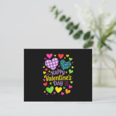 Invitation Joyeuse Saint-Valentin - Cœurs Amour (Debout devant)