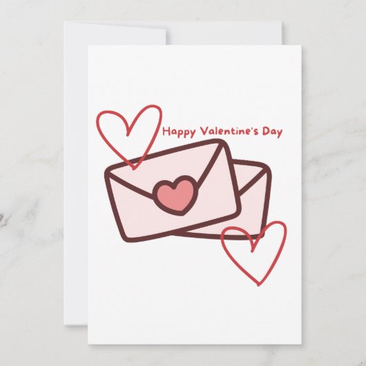 Invitation Joyeuse Saint-Valentin de la part de Red Hearth (Devant)