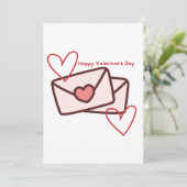 Invitation Joyeuse Saint-Valentin de la part de Red Hearth (Debout devant)