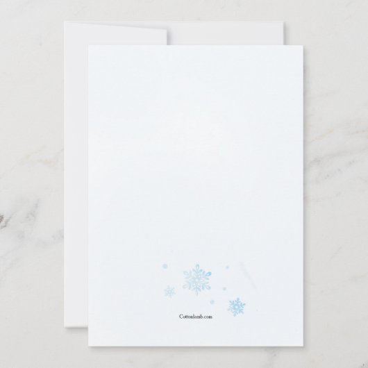 Invitation Joyeuse Snowman (Dos)