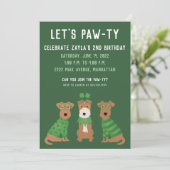 Invitation Joyeuse St Patrick Welsh Wire Fox Terrier Chiens (Debout devant)