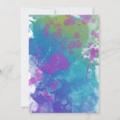 Invitation Joyeusement après la couleur or Artsy Réception (Dos)